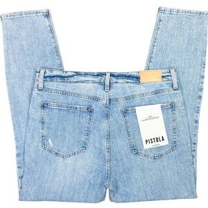Pistola Sky Blue Straight Leg Jeans